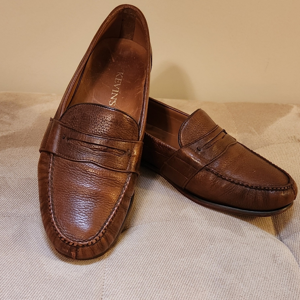 Kevin's  Deerskin leather loafers, brown,  very soft deerskin leather